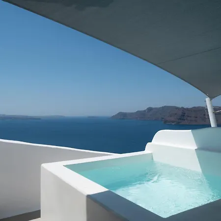 Splendid Santorini With Sea View And Hottub